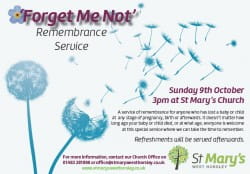 'Forget Me Not' Remembrance Service