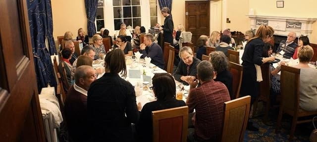 Dinner on the first night...