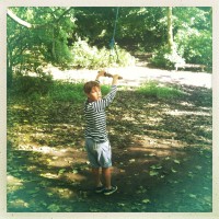Playing in the park