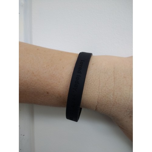 Charity wristband - black