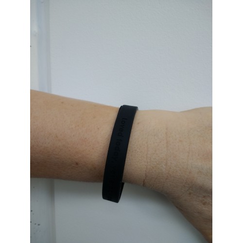 Charity wristband - black