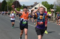 runners taking part in Leeds Marathon